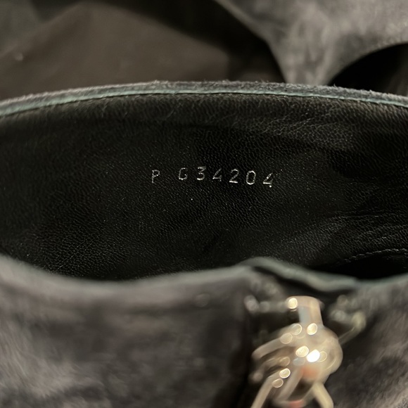 Chanel Quilted heel gray suede booties - Picture 6 of 6